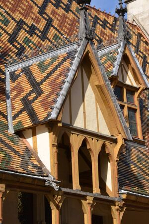 France, the old and hospices of Beauneのeditorial素材