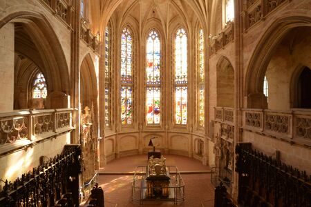 France, the Brou monastery of Bourg en Bresse in Ainのeditorial素材