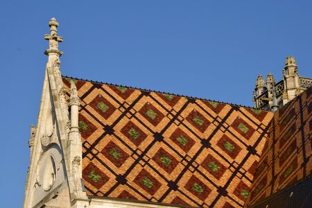 France, the Brou monastery of Bourg en Bresse in Ainの写真素材