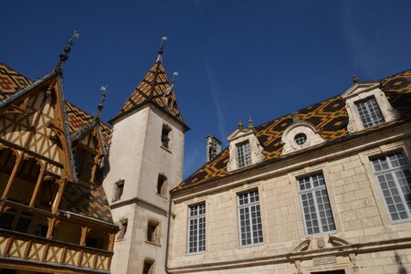 France, the old and hospices of Beauneのeditorial素材