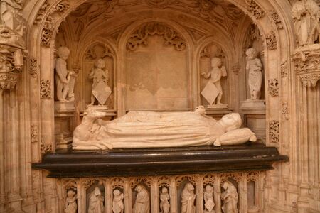 France, the Brou monastery of Bourg en Bresse in Ainのeditorial素材