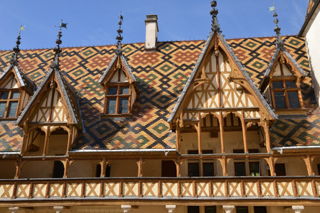 France, the old and hospices of Beauneのeditorial素材