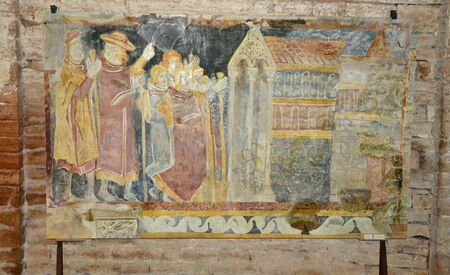 France, the picturesque church of Brancion in saone et loireのeditorial素材