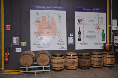 Nuits Saint Georges, the Cassissium museum in Cote d Orのeditorial素材