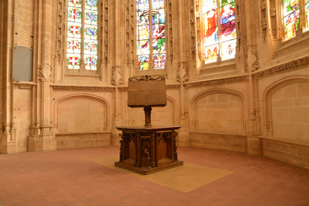 France, the Brou monastery of Bourg en Bresse in Ainのeditorial素材