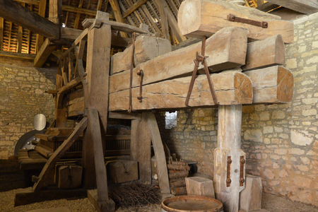France, the picturesque castle of Le Clos de Vougeot in Bourgogneのeditorial素材