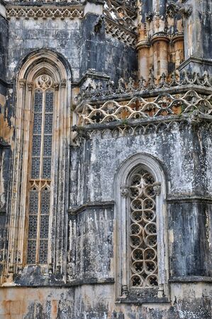 the historical monastery of Batalha in Portugalの写真素材