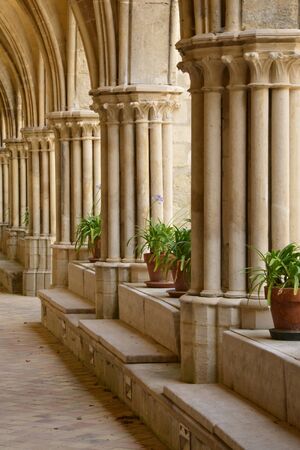 Ile de France, the picturesque abbey of Royaumont in Val d Oiseの写真素材