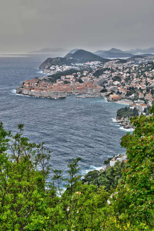 Croatia, the old and picturesque city of Dubrovnikの写真素材