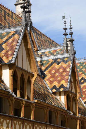 France, the old and hospices of Beauneのeditorial素材