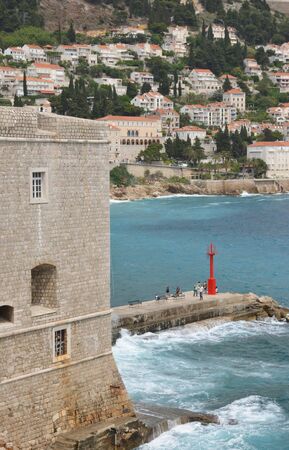Croatia, the old and picturesque city of Dubrovnikの写真素材