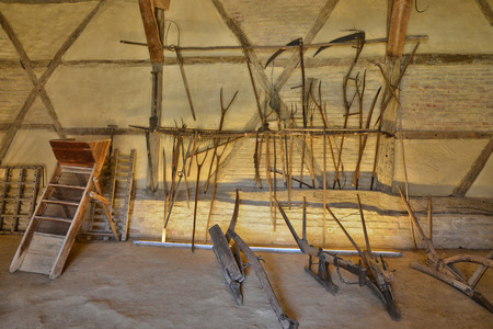 France, the picturesque Bresse museum in Saint Cyr sur Menthonのeditorial素材