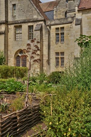 Ile de France, the picturesque abbey of Royaumont in Val d Oiseのeditorial素材
