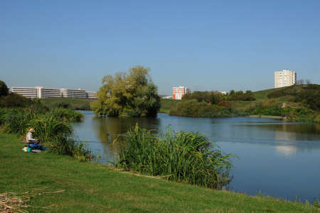 Ile de France, Sautour park in Les Mureauxのeditorial素材