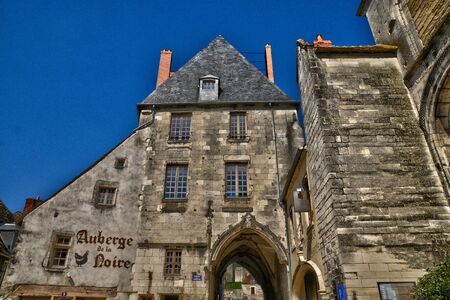 France, the picturesque city of La Charite sur Loire in Bourgogneのeditorial素材