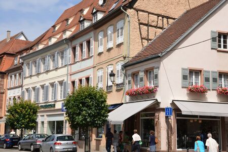 France, the picturesque city of Wissembourg in Alsaceのeditorial素材