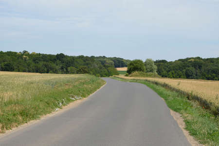 Ile de France, the picturesque village of Herouvilleのeditorial素材