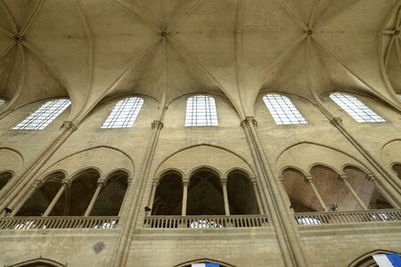 Ile de France, the picturesque collegiate church of Mantes la Jolieのeditorial素材