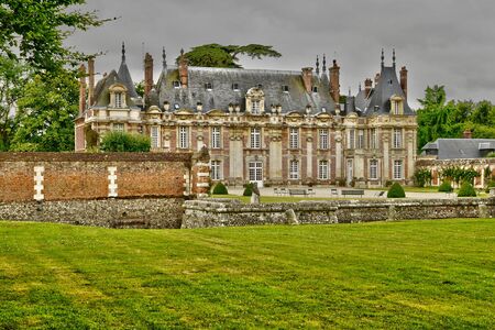 France, the picturesque castle of Miromesnil in Tourville sur Arquesのeditorial素材