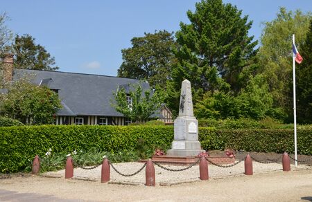 France, the war memorial of Beuvron en Auge in Normandyのeditorial素材
