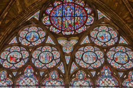 Ile de France, the picturesque collegiate church of Mantes la Jolie