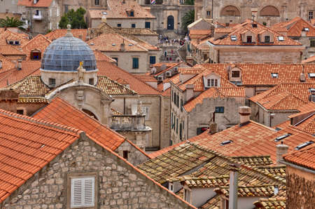 Croatia, the old and picturesque city of Dubrovnikの写真素材