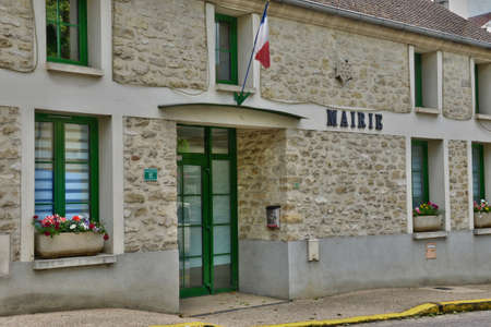 Ile de France, the city hall of Saint Martin la Garenneの写真素材