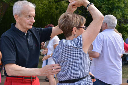 Ile de France, a dancer hall in the city of Les Mureauxのeditorial素材