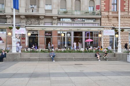 Croatia, the picturesque city of Zagreb in Balkanのeditorial素材