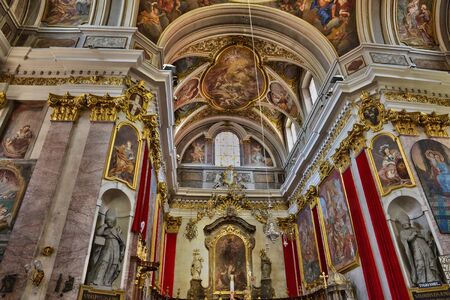 Slovenia, the picturesque and historical cathedral of Ljubljanaのeditorial素材