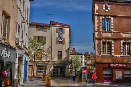 France, the picturesque city of Macon in Saone et Loireのeditorial素材