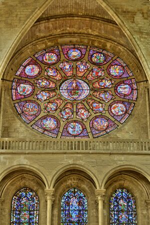 Ile de France, the picturesque collegiate church of Mantes la Jolie