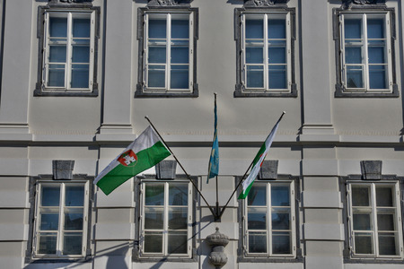 Slovenia, the picturesque and historical city of Ljubljanaの写真素材