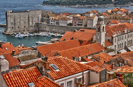 Croatia, the old and picturesque city of Dubrovnikのeditorial素材