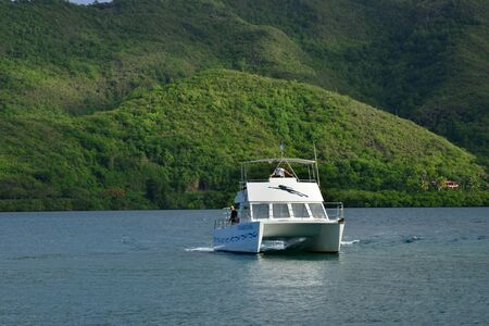 Martinique, the picturesque seaside of Le Marinのeditorial素材