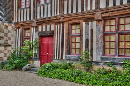 France, the picturesque castle of Saint Germain de Livetのeditorial素材