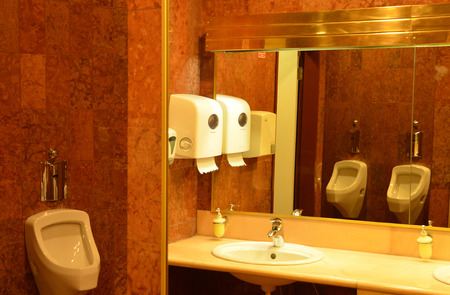 Croatia,  public urinal in an hotel of Cavtat in Balkanのeditorial素材