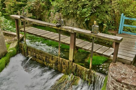 France, the picturesque city of Veules les Roses in Seine Maritimeの写真素材