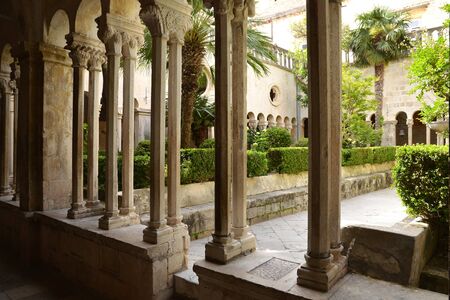 Croatia, the old and picturesque franciscan monastery of Dubrovnikのeditorial素材