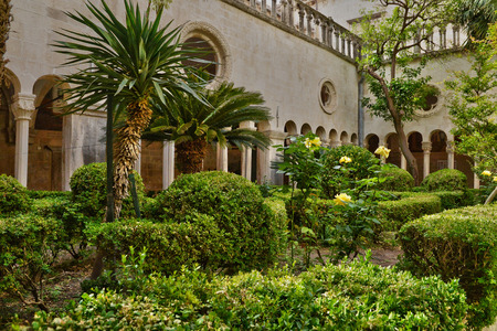 Croatia, the old and picturesque franciscan monastery of Dubrovnik