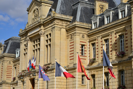 Haute Normandie, the picturesque city hall of Evreuxのeditorial素材