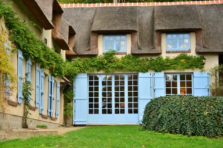 Ile de France, Bazoches sur Guyonne october 20 2015  the picturesque Jean monnet houseのeditorial素材