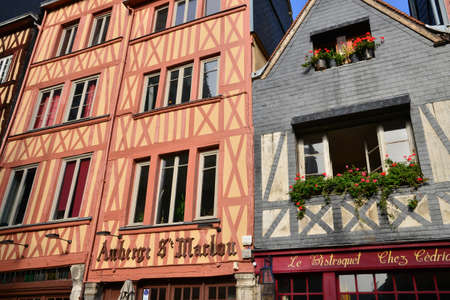 Normandie; the picturesque city of Rouen in Seine Maritimeのeditorial素材