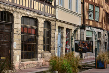 Normandie; the picturesque city of Rouen in Seine Maritimeのeditorial素材