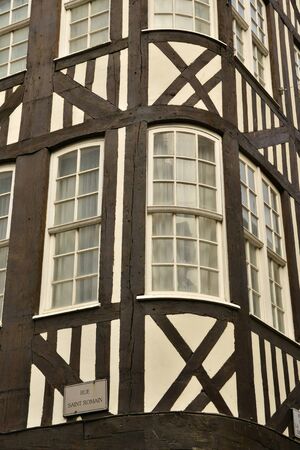 Normandie; the picturesque city of Rouen in Seine Maritimeのeditorial素材