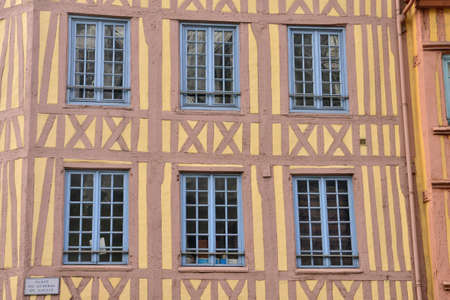 Normandie; the picturesque city of Rouen in Seine Maritimeのeditorial素材