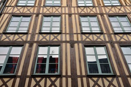 Normandie; the picturesque city of Rouen in Seine Maritimeの写真素材