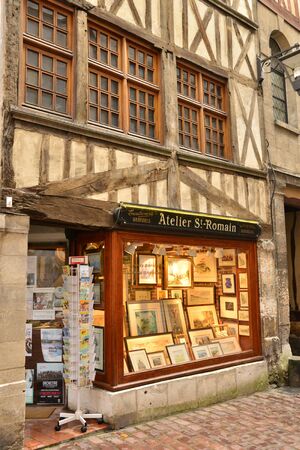 Normandie; the picturesque city of Rouen in Seine Maritimeのeditorial素材