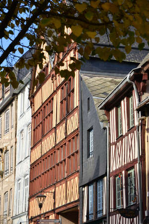 Normandie; the picturesque city of Rouen in Seine Maritimeのeditorial素材