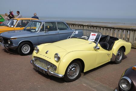 France may 24 2015, old car show in the picturesque city of Cabourg in summerのeditorial素材